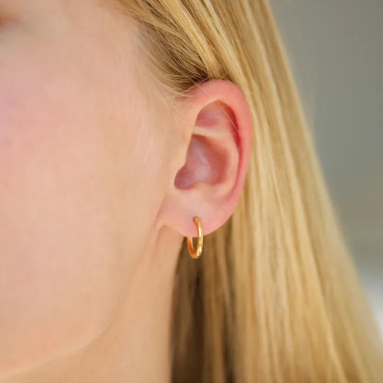 10 mm vedenkestävät rengas  kullattu teräs - OCEANA