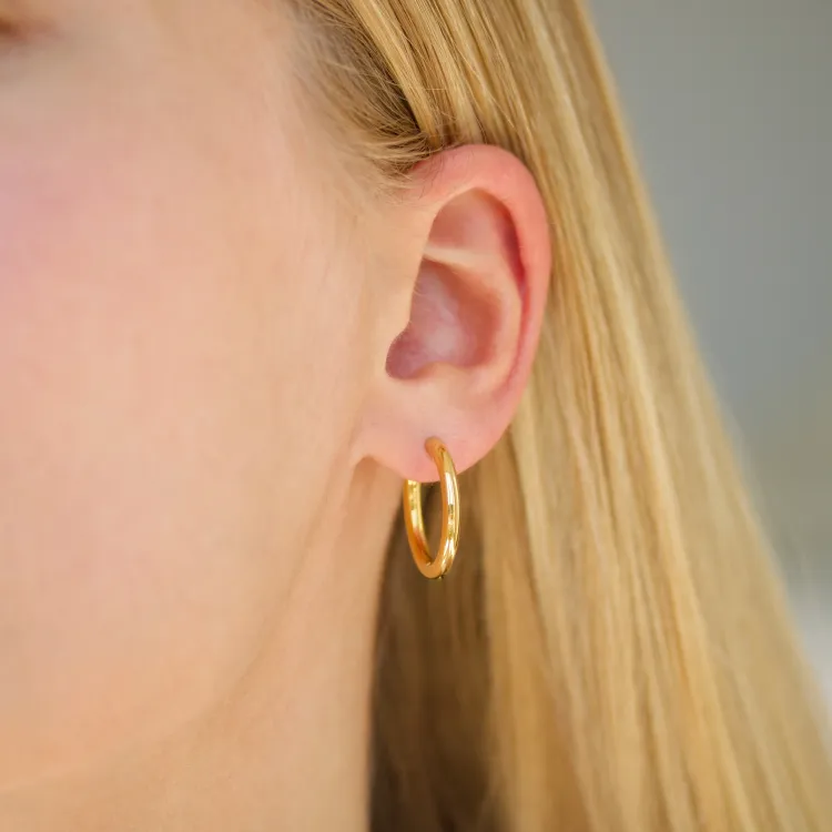 22 mm vedenkestävät rengas  kullattu teräs - OCEANA