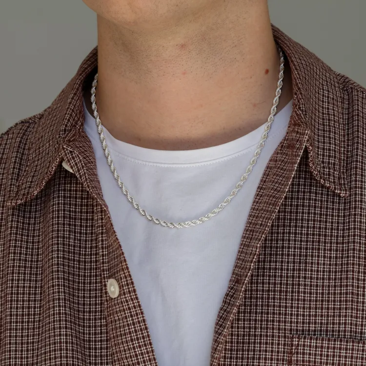 vedenkestävät kaulaketju teräs  x 4,0 mm 
