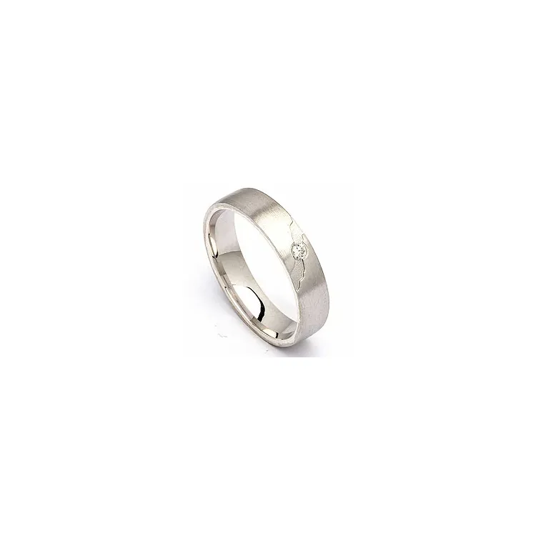Vihkisormus hopea 0,035 ct