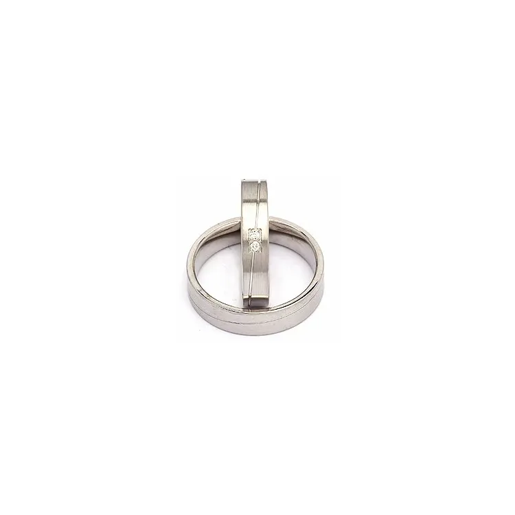 Vihkisormusta hopea 0,030 ct