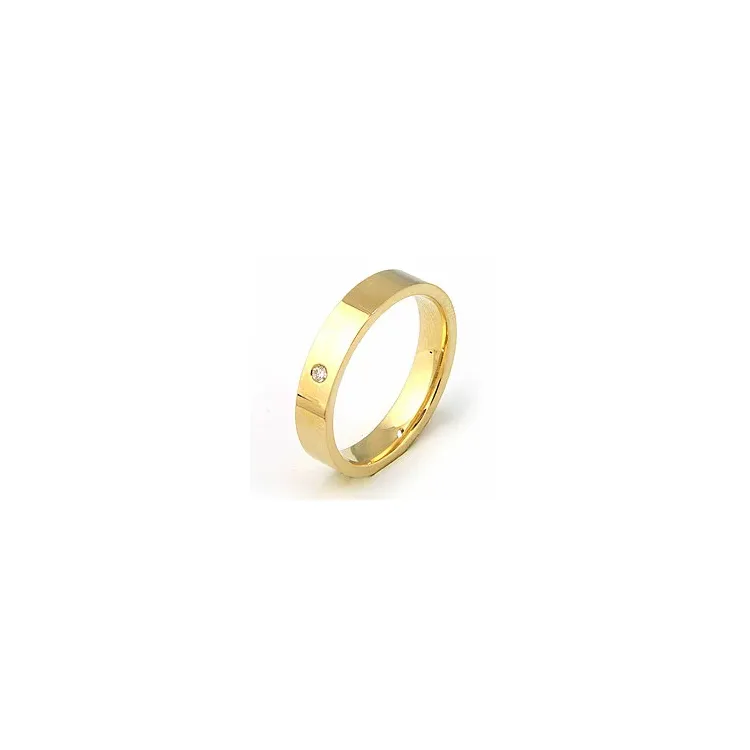 Vihkisormus 9 karaatin kultaa 0,02 ct