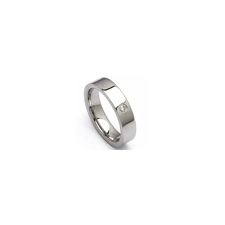 Vihkisormus teräs 0,05 ct