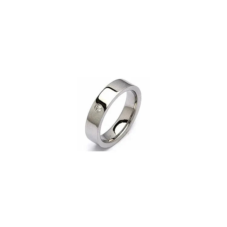 Vihkisormus teräs 0,05 ct
