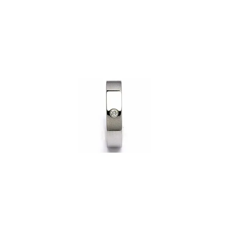 Vihkisormus teräs 0,05 ct