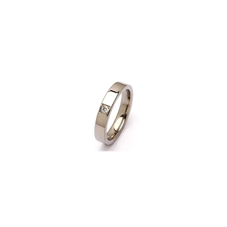 Vihkisormus titaani 0,05 ct