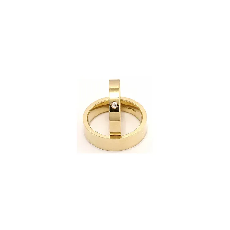 Vihkisormusta 9 karaatin kultaa 0,05 ct