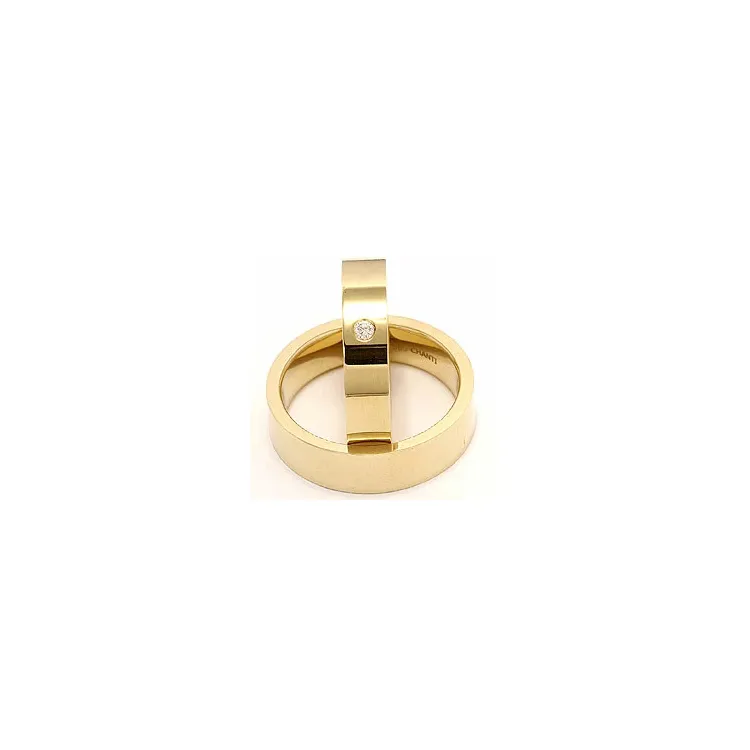 Vihkisormusta 9 karaatin kultaa 0,05 ct