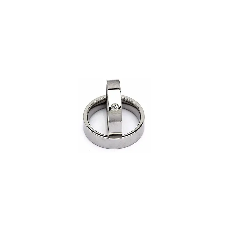 Vihkisormusta teräs 0,05 ct