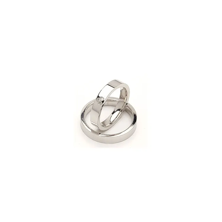 Vihkisormusta hopea 0,03 ct