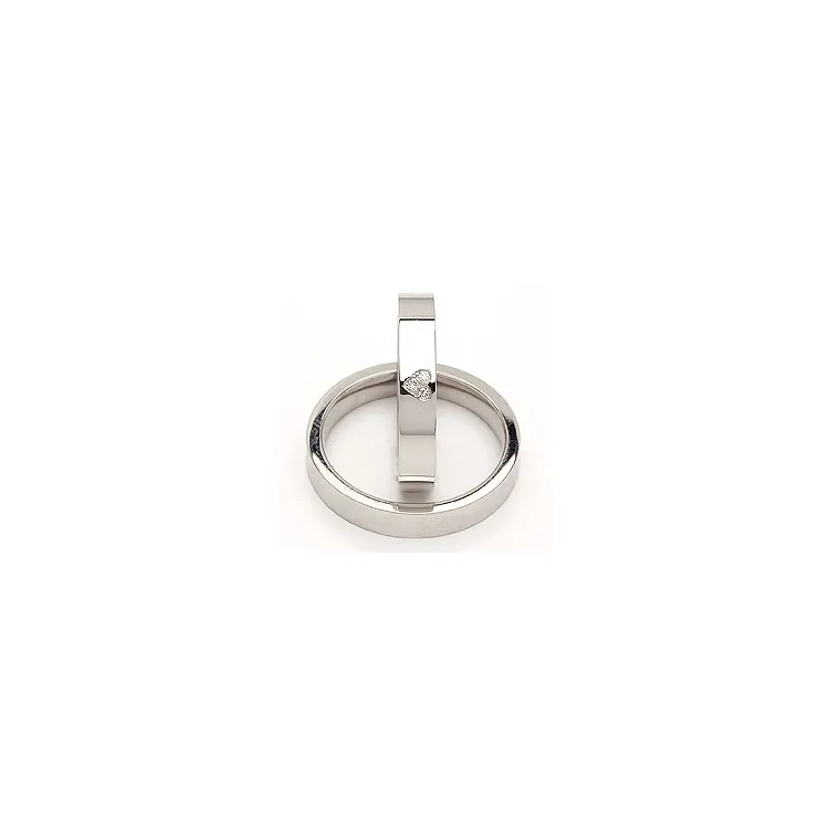 Vihkisormusta hopea 0,03 ct