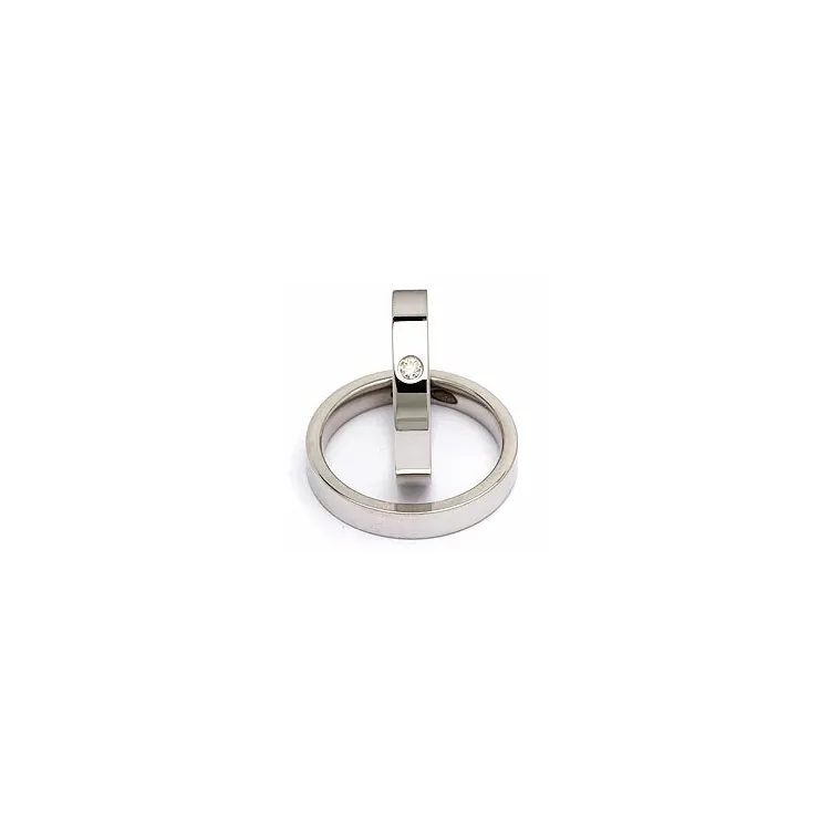 Vihkisormusta hopea 0,05 ct