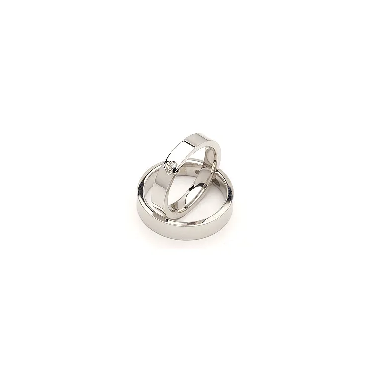 Vihkisormusta hopea 0,03 ct