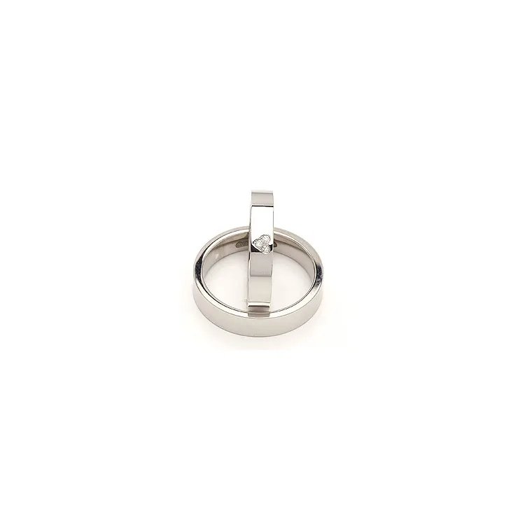 Vihkisormusta hopea 0,03 ct