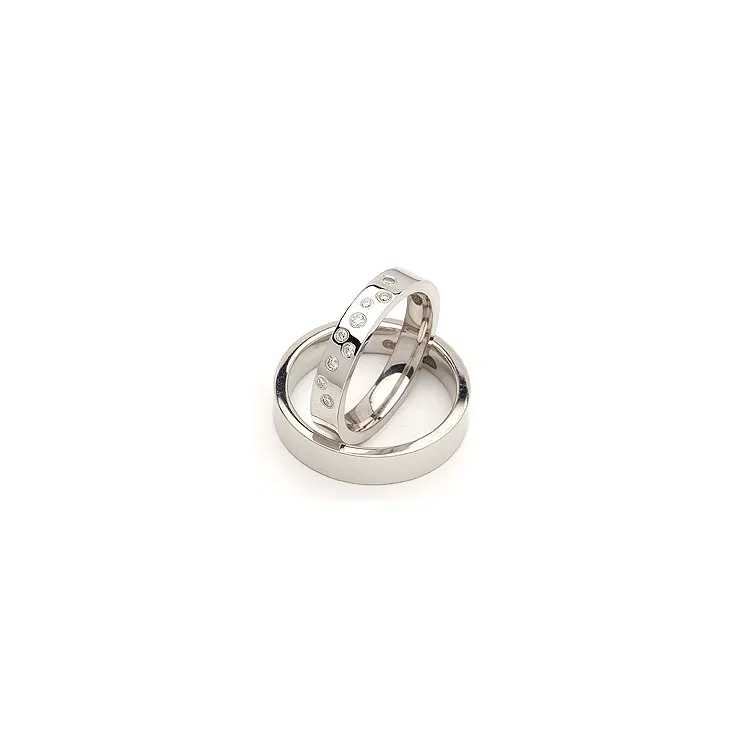 Vihkisormusta hopea 0,126 ct