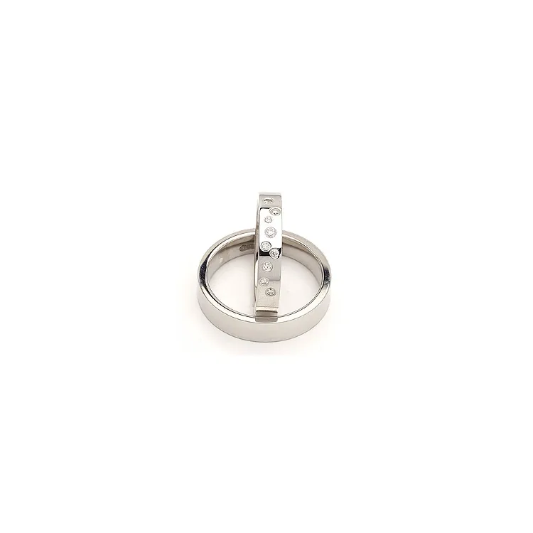 Vihkisormusta hopea 0,126 ct