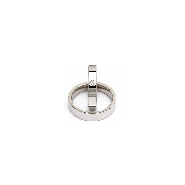 Vihkisormusta hopea 0,05 ct