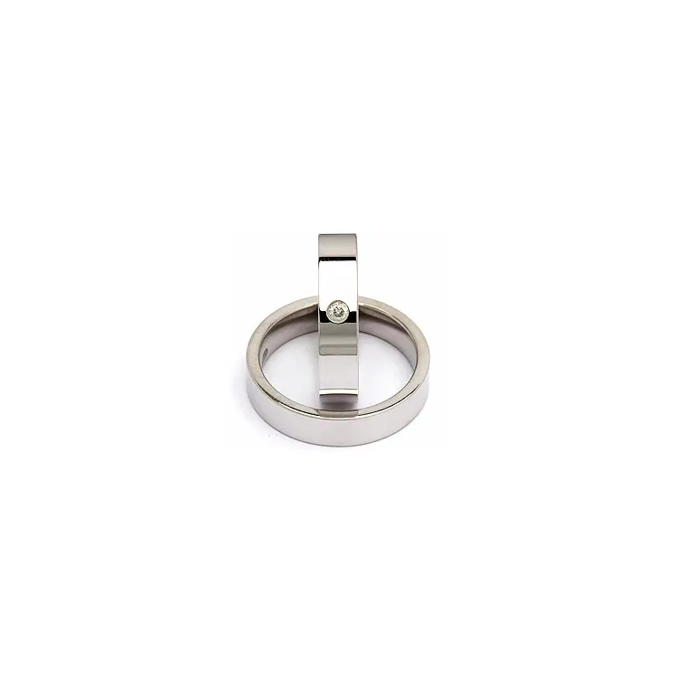 Vihkisormusta hopea 0,05 ct