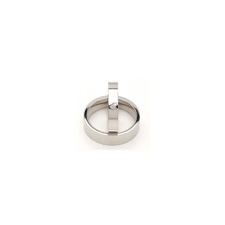 Vihkisormusta hopea 0,03 ct