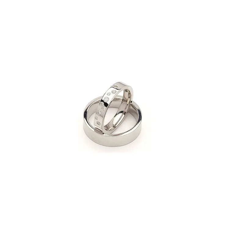Vihkisormusta hopea 0,126 ct