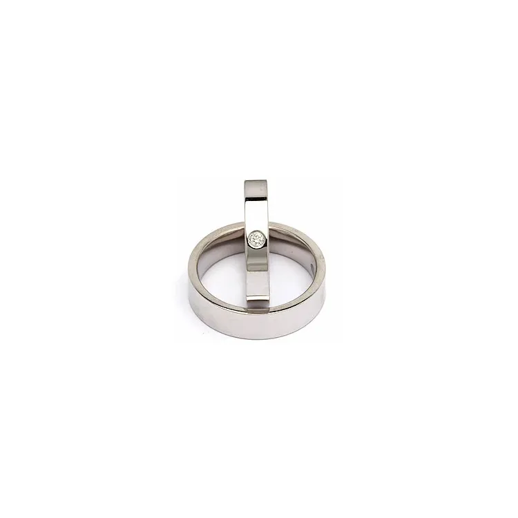 Vihkisormusta hopea 0,05 ct