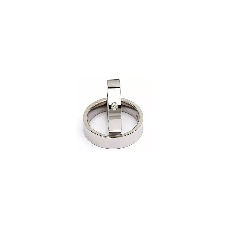 Vihkisormusta hopea 0,05 ct