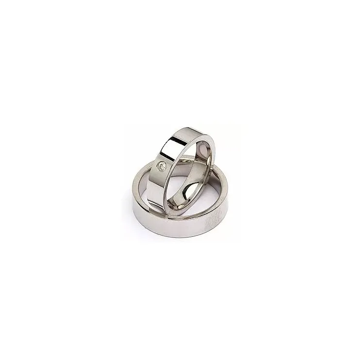 Vihkisormusta hopea 0,05 ct