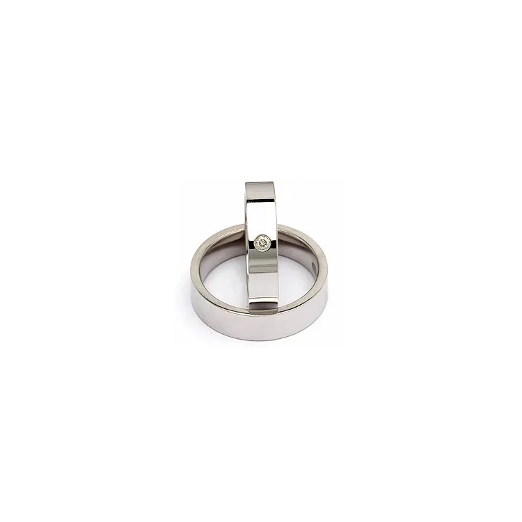 Vihkisormusta hopea 0,05 ct