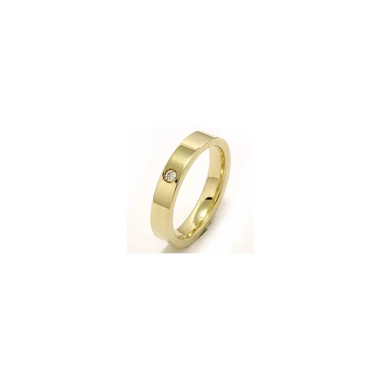 Vihkisormus 9 karaatin kultaa 0,05 ct