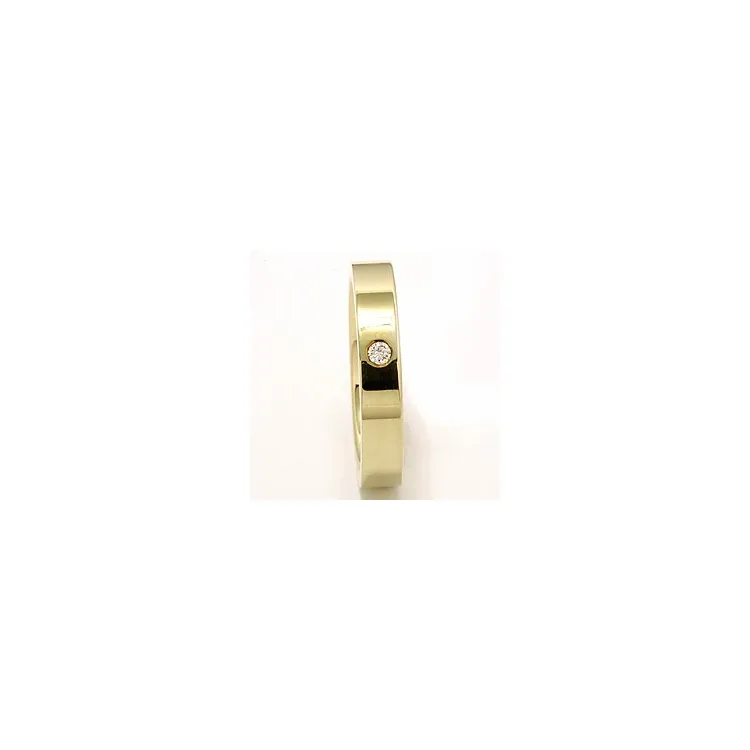 Vihkisormus 9 karaatin kultaa 0,05 ct