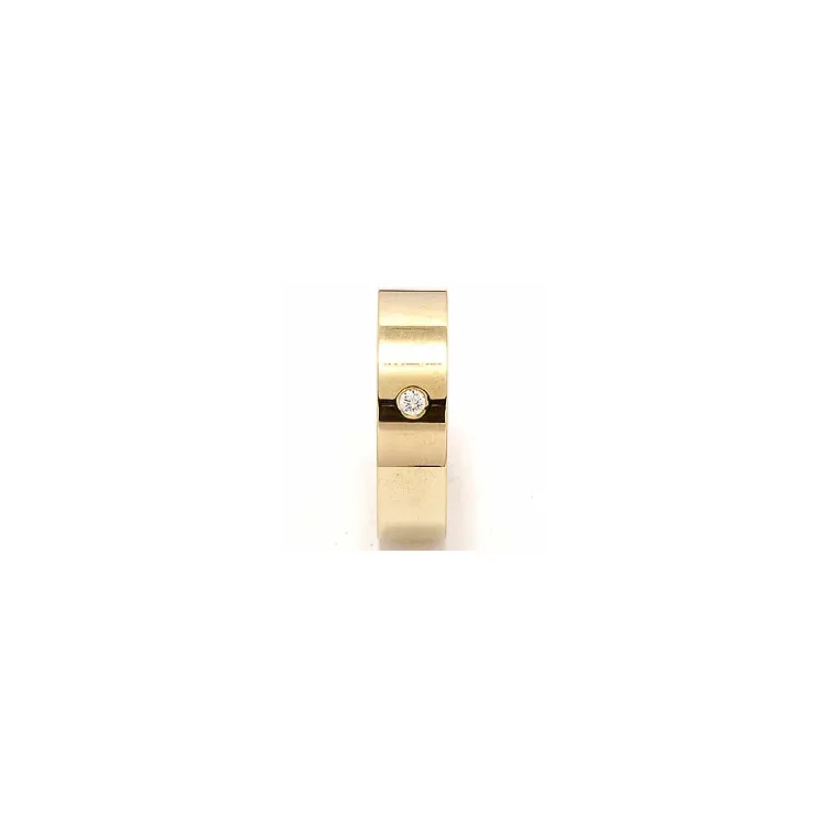 Vihkisormus 9 karaatin kultaa 0,05 ct