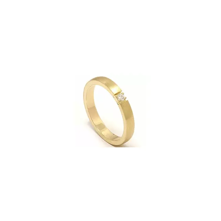 alianssisormus 14 karaatin kultaa 1 x 0,05 ct