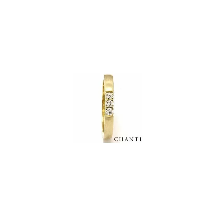 alianssisormus 14 karaatin kultaa 0,05 ct
