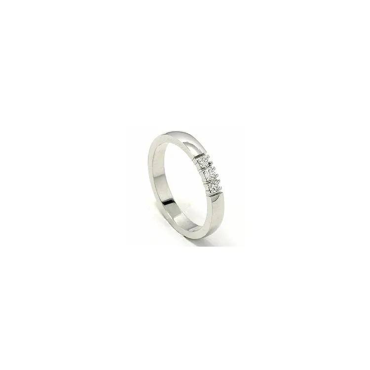 alianssisormus 14 karaatin valkokultaa 0,05 ct