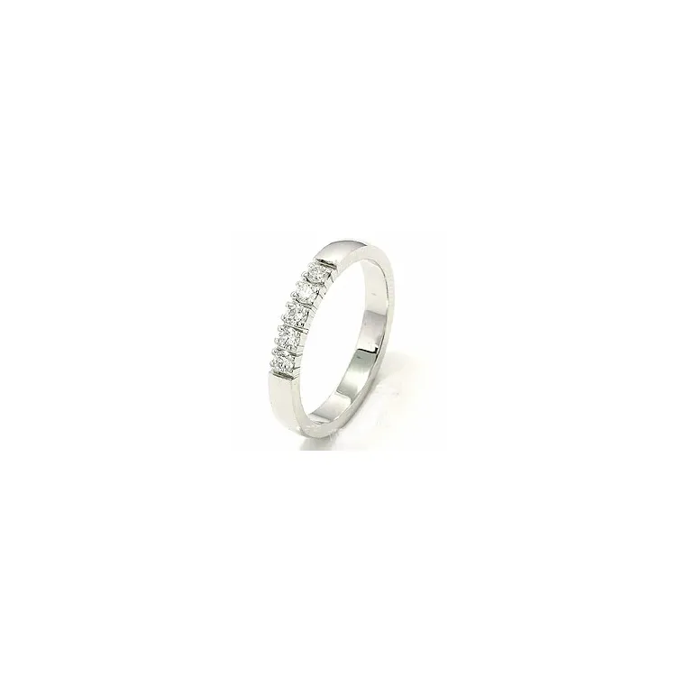 Elegantti briljantti vihkisormus 14 karaatin kultaa 0,05 ct