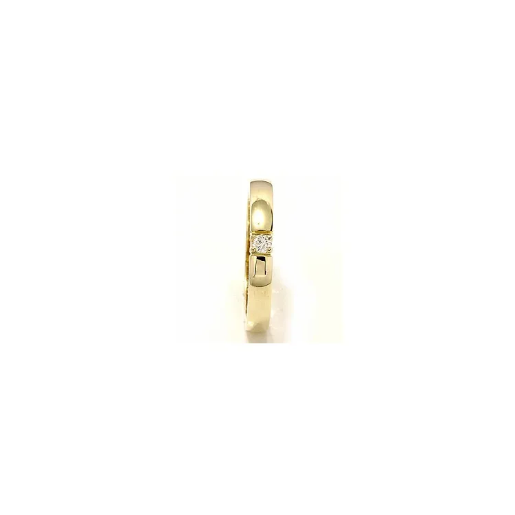 alianssisormus 14 karaatin kultaa 1 x 0,07 ct