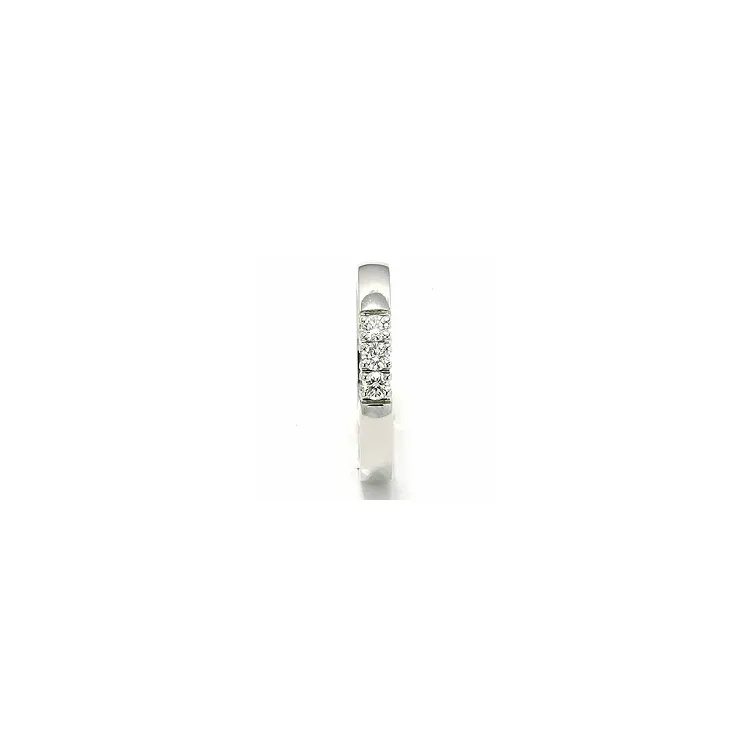 alianssisormus 14 karaatin valkokultaa 3 x 0,07 ct