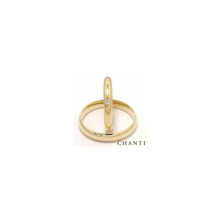 timantti vihkisormusta 14 karaatin kultaa 0,025 ct - setit