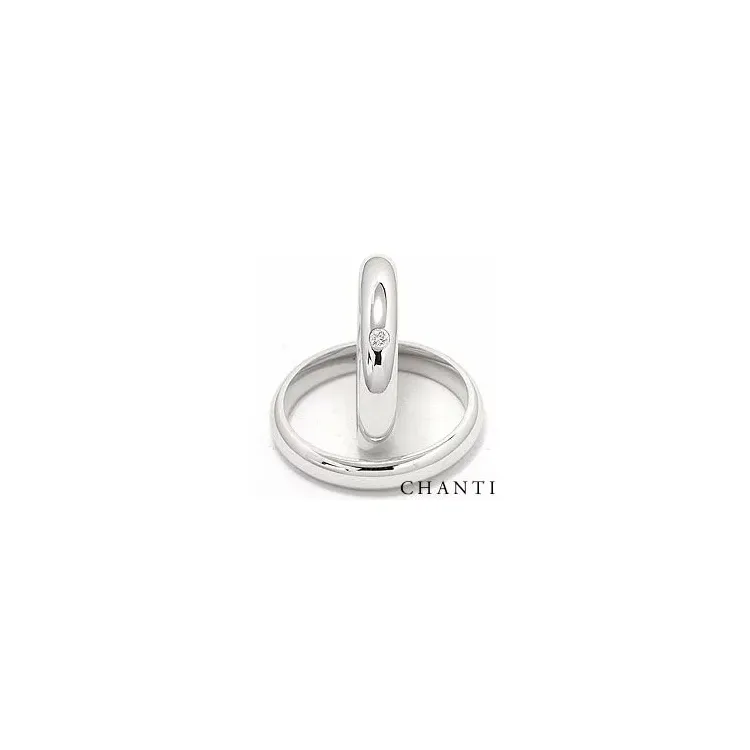 Vihkisormusta 14 karaatin valkokultaa 0,05 ct - setit