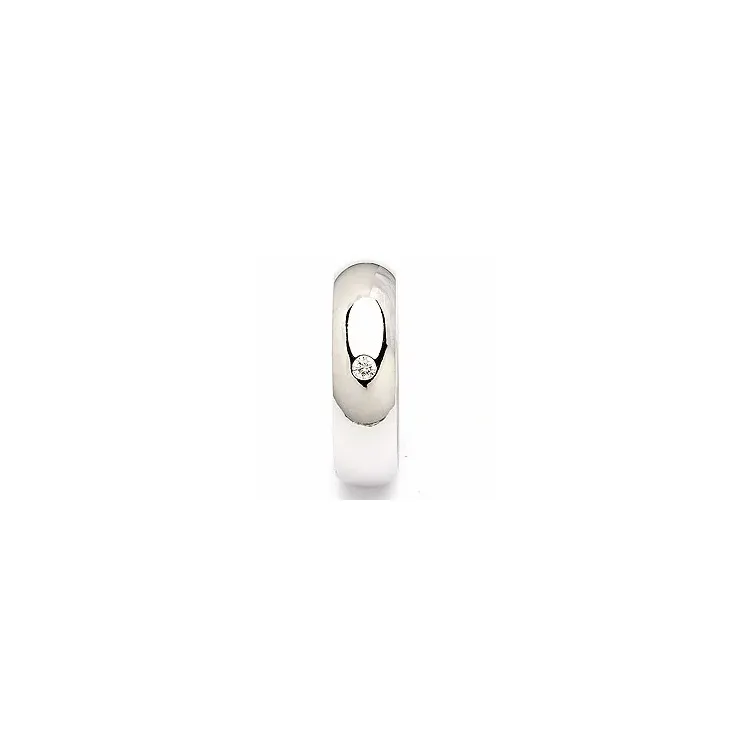 briljantti vihkisormus 14 karaatin valkokultaa 0,05 ct