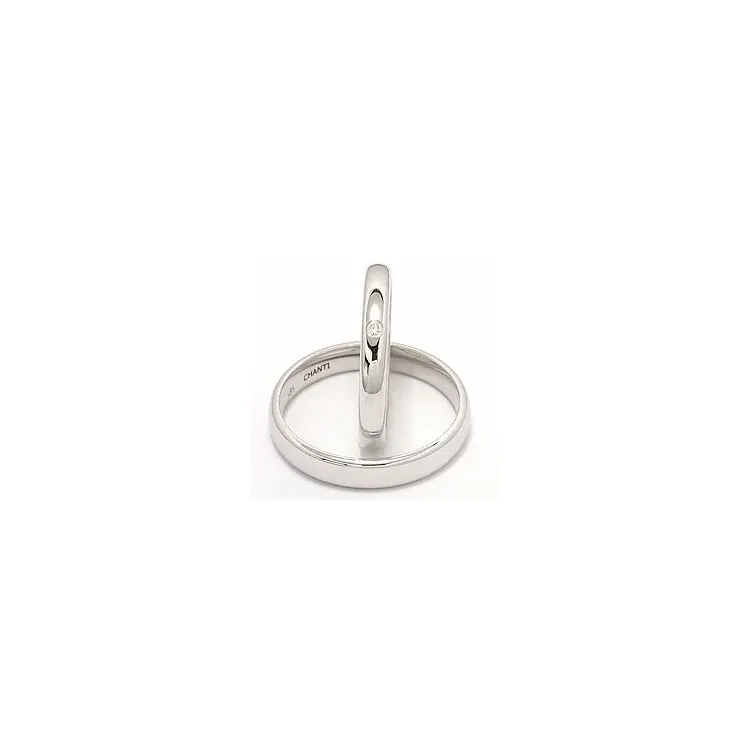 vihkisormusta 14 karaatin valkokultaa 0,025 ct - setit
