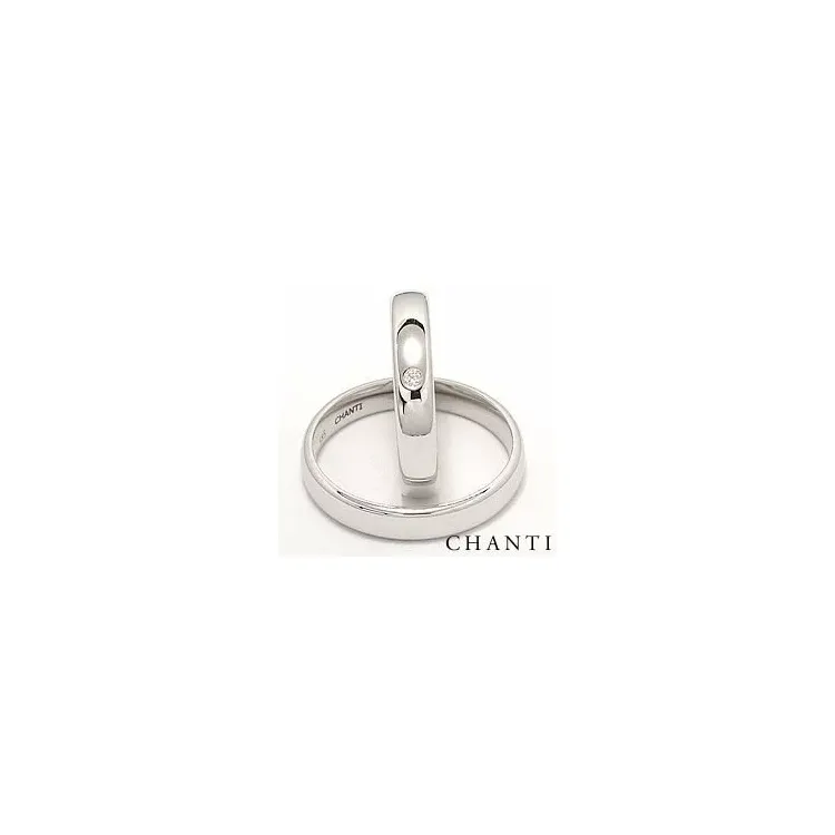 vihkisormusta 14 karaatin valkokultaa 0,025 ct - setit