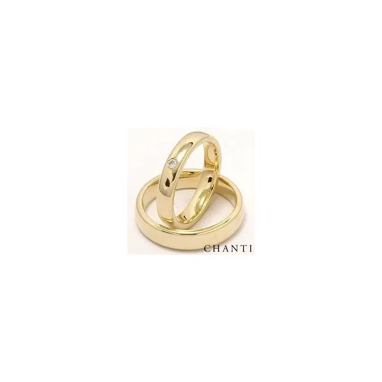 timantti vihkisormusta 14 karaatin kultaa 0,05 ct ct - setit