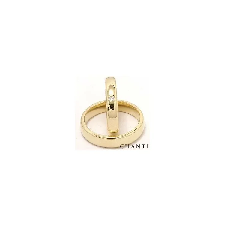 timantti vihkisormusta 14 karaatin kultaa 0,05 ct ct - setit