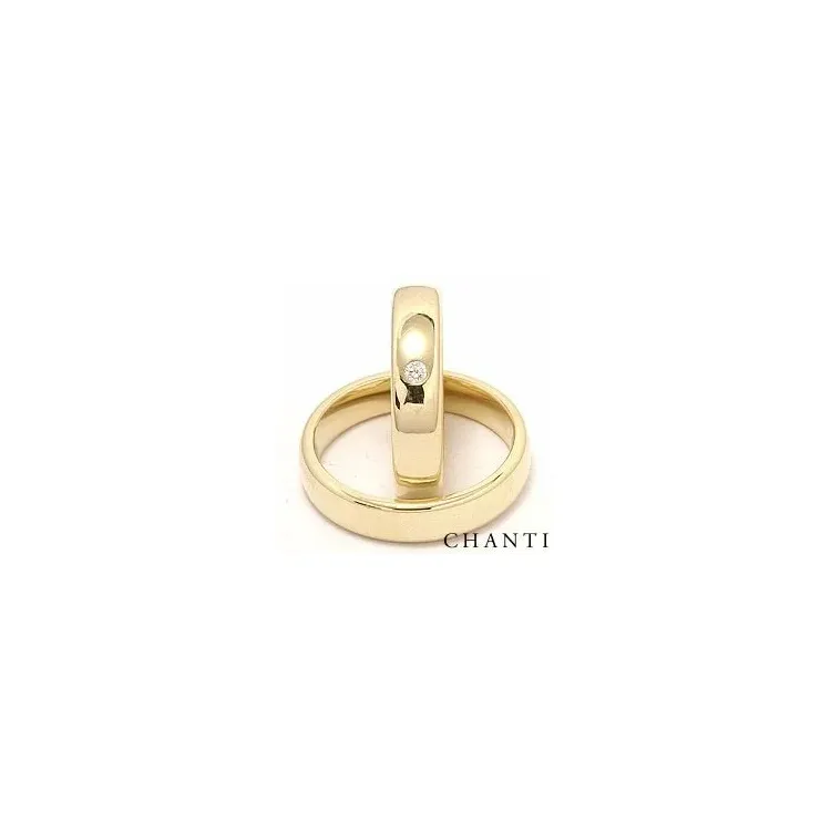 Leveät ovaaleja timantti vihkisormusta 14 karaatin kultaa 0,05 ct ct - setit