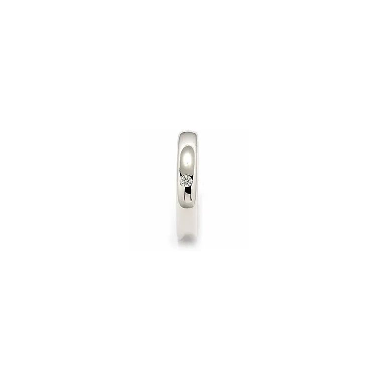 vihkisormus 14 karaatin valkokultaa 0,05 ct