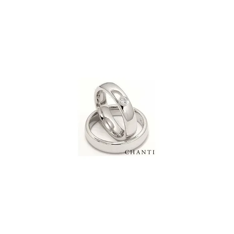 briljantti vihkisormusta 14 karaatin valkokultaa 0,10 ct - setit