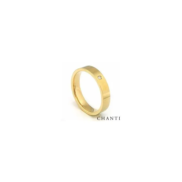 elegantti vihkisormus 14 karaatin kultaa 0,025 ct