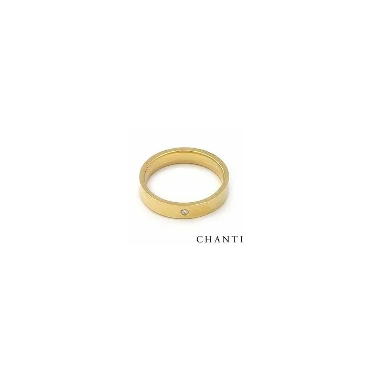 elegantti vihkisormus 14 karaatin kultaa 0,025 ct