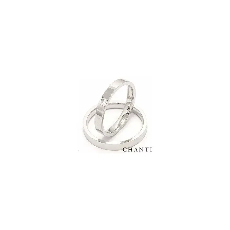 vihkisormusta 14 karaatin valkokultaa 0.025 ct - setit